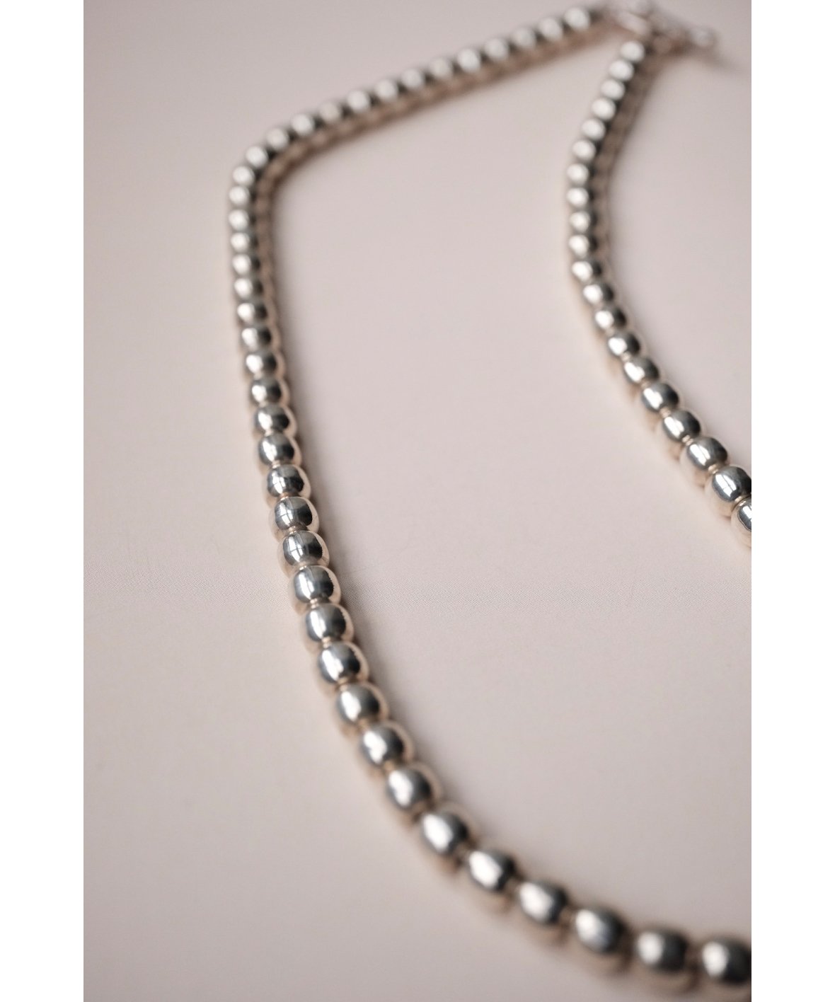 BASENOTES / 6mm Silver Ball Necklace from Mexic