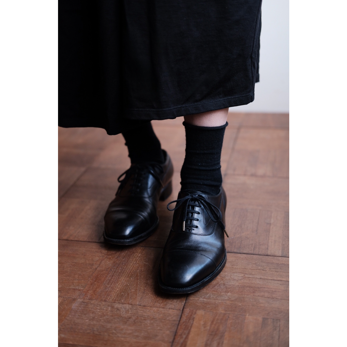 forme / ff-129 Long Vamp Balmoral(Calf/Black) |