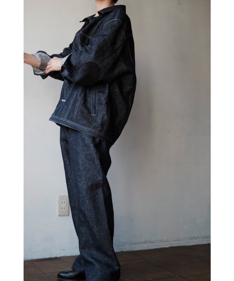 ANSNAM / Lurie Pants(Linen Denim/Indigo) | PARK