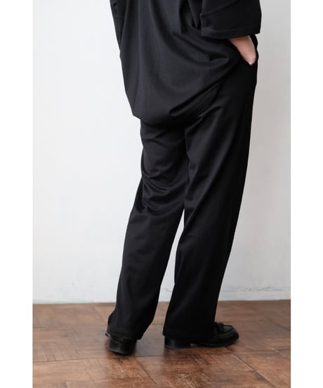 LIFiLL / Cottony Relax Tapered Pants(Black)