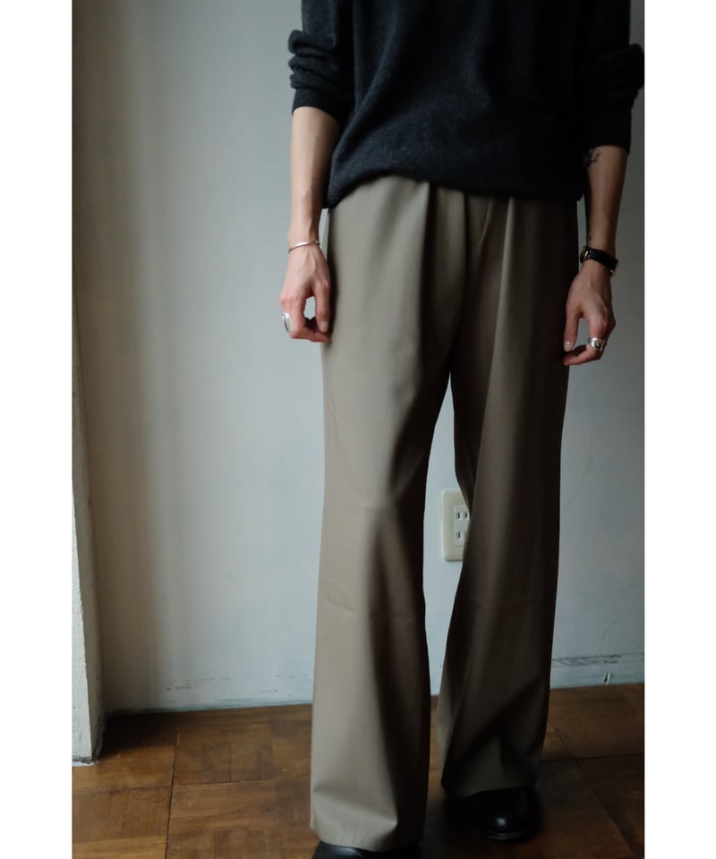 matereal / Silophil Wool Easy Slacks(Kahki) | PARK