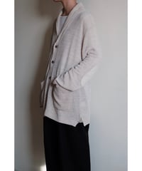 ANSNAM / Mole Yarn Cardigan(Beige Gray)