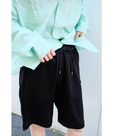 LIFiLL / Cottony Short Sweat Pants(Black)