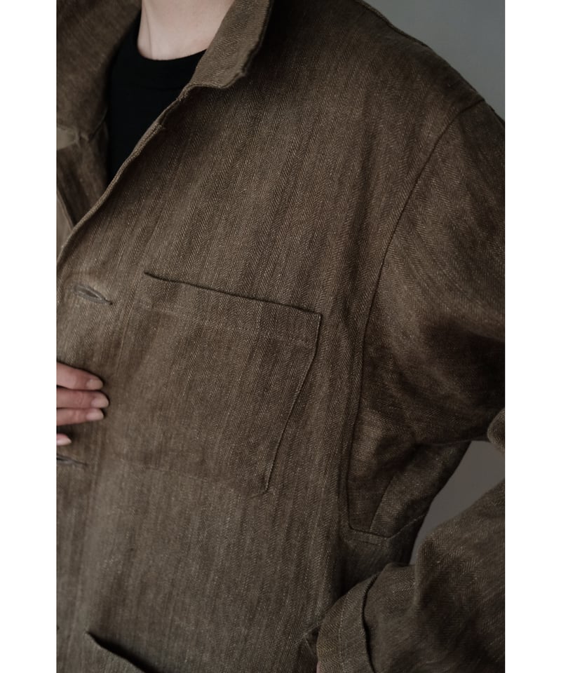 Fendart / Balade Jacket(Heavy Linen/Kahki) | PARK