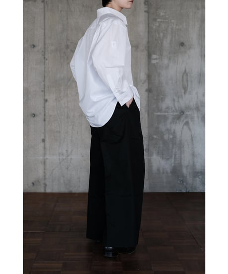 ANSNAM / Double Cuffs Shirt(White)