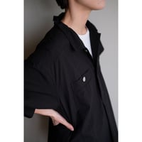 ANSNAM / 牛飼いシャツP/O(Black)