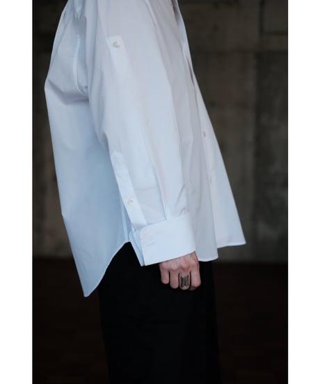 ANSNAM / Double Cuffs Shirt(White)
