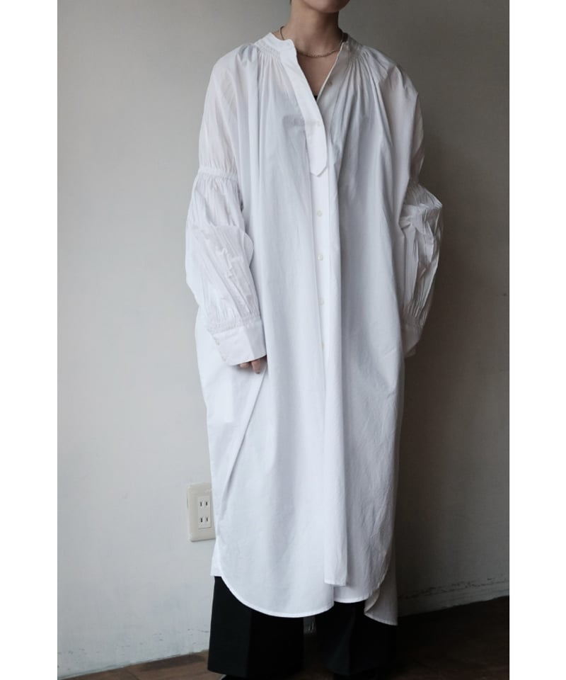 ワンピース Pau thongvird / Gather Big Shirt Pau thongvird / Gather Big Shirt(White) | PARK