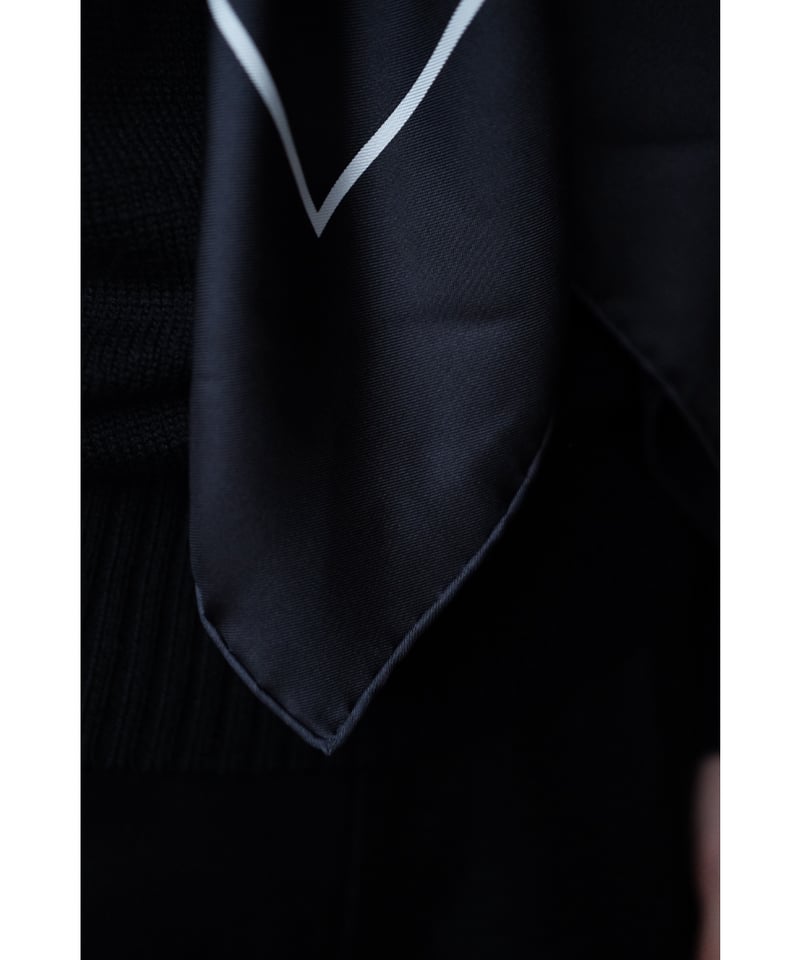 Fendart / Silk Scarf(Navy) | PARK