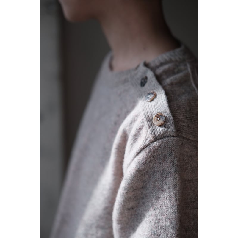 ANSNAM run sprayed pullover アンスナム ANSNAM / Sprayed Pull Over(Blue Graybeige) | PARK