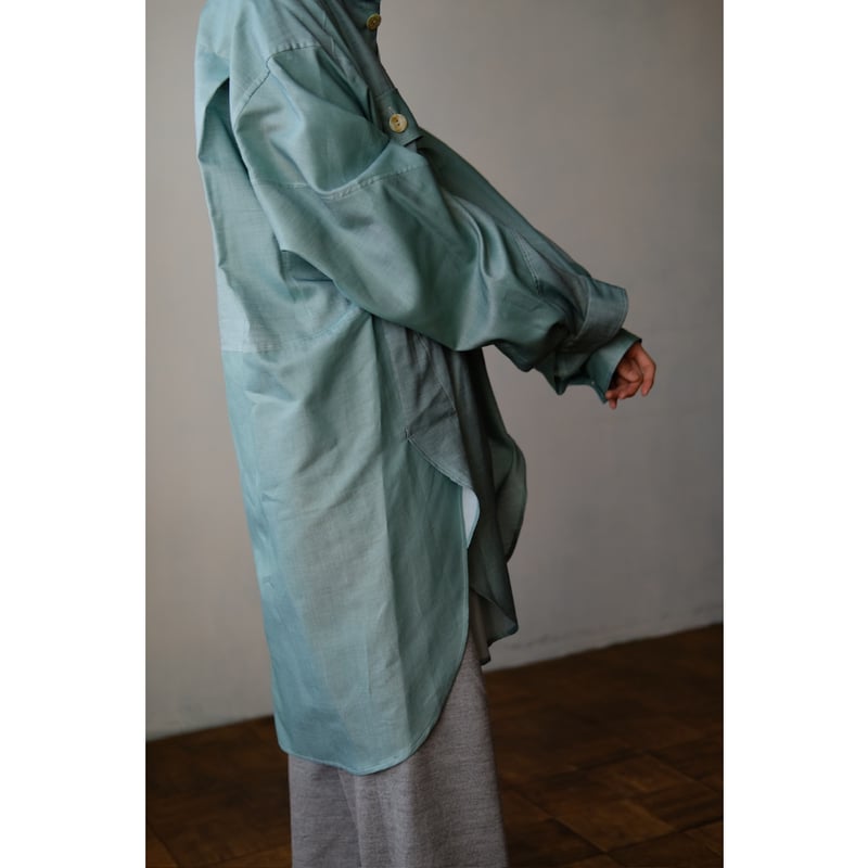ANSNAM / 牛飼いプルオーバーシャツ(Cotton<Bonfanti Tessuti>/