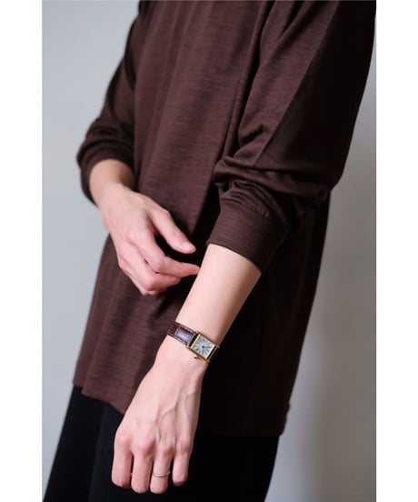 LIFiLL / Woolish Longsleeve Tee(Brown)
