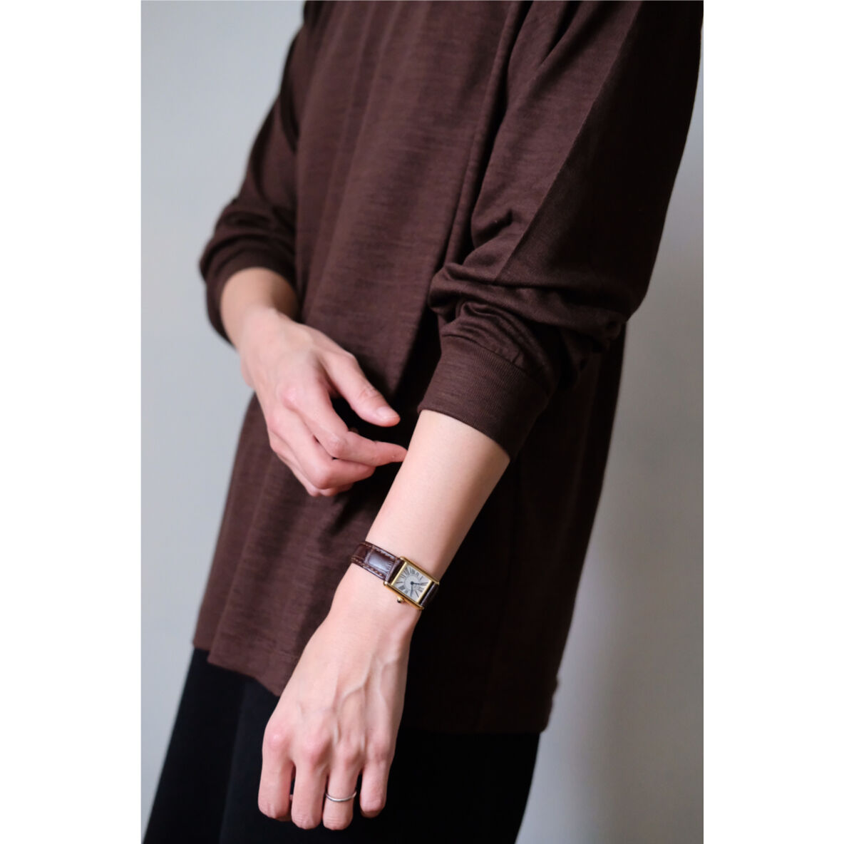 【定価1.3万】LIFiLL Woolish Tee Tシャツ　ブラウン 定価1.3万LIFiLL Woolish Tee Tシャツ ブラウン 半袖Tシャツ 半袖