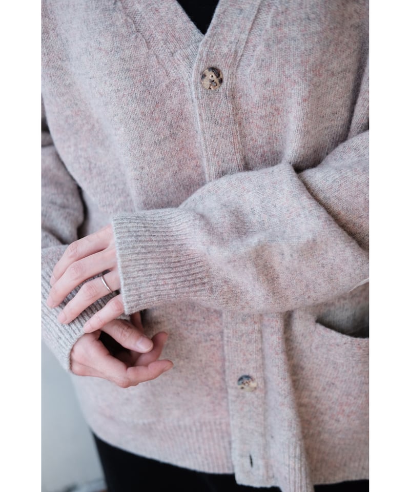 ANSNAM カーディガン アンスナム ANSNAM / Sprayed Cardigan(Pink Graybeige) | PARK