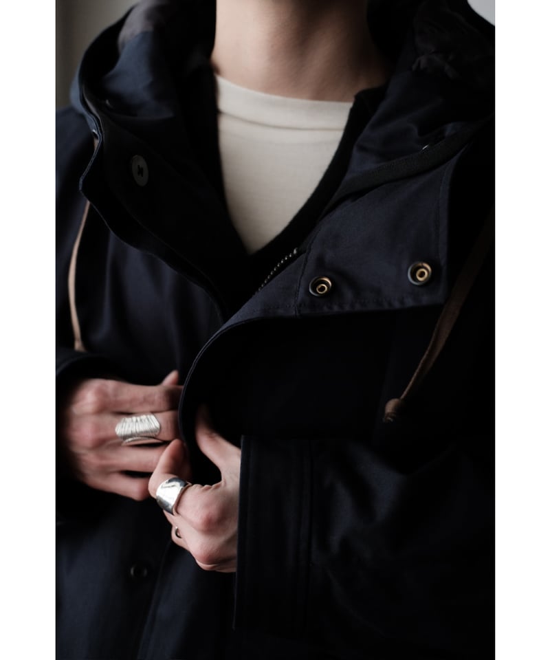 ANSNAM / Mods Coat Wide(High Density Cotton/Nav