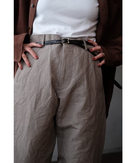 ANSNAM / Lurie Pants(CottonLinen/Lt.Gray)