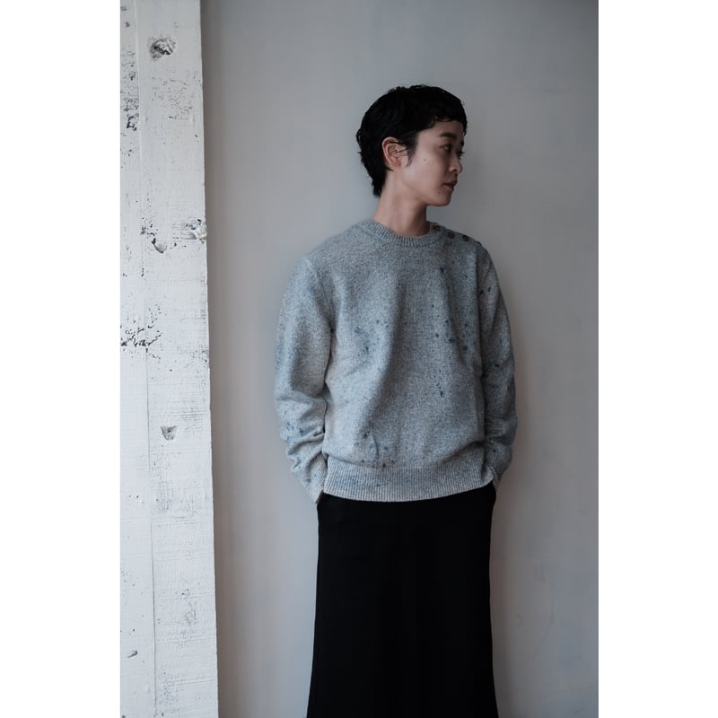 ANSNAM / Sprayed Pull Over(Blue Graybeige) | PARK ANSNAM / Sprayed Pull Over(Blue Graybeige) | PARK