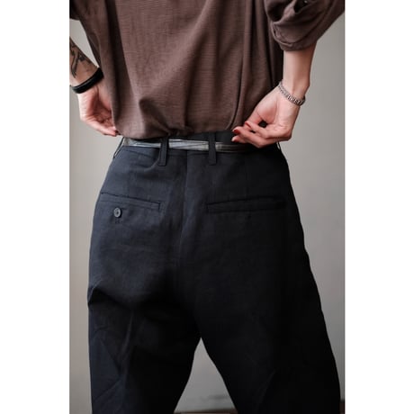 ANSNAM / Lurie Pants(Linen/Navy)