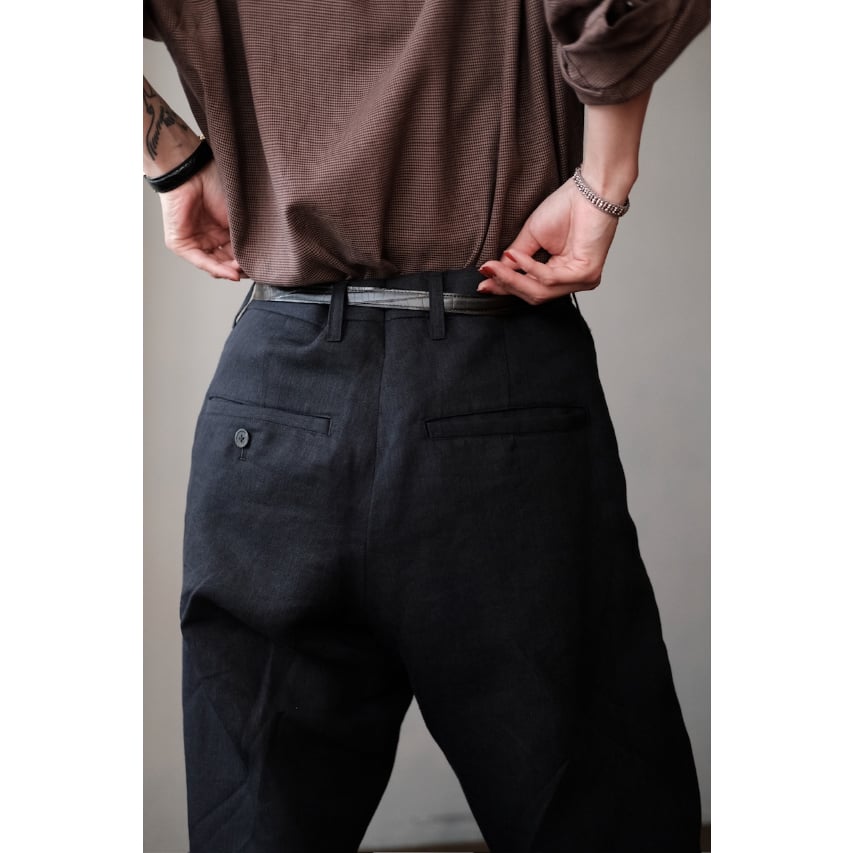 パンツ ANSNAM western TAXI DRIVER PANTS atelier ANSNAM / Lurie Pants(Linen/Navy) | PARK