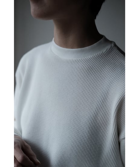 LIFiLL / Cottony Waffle Longsleeve Tee(White)