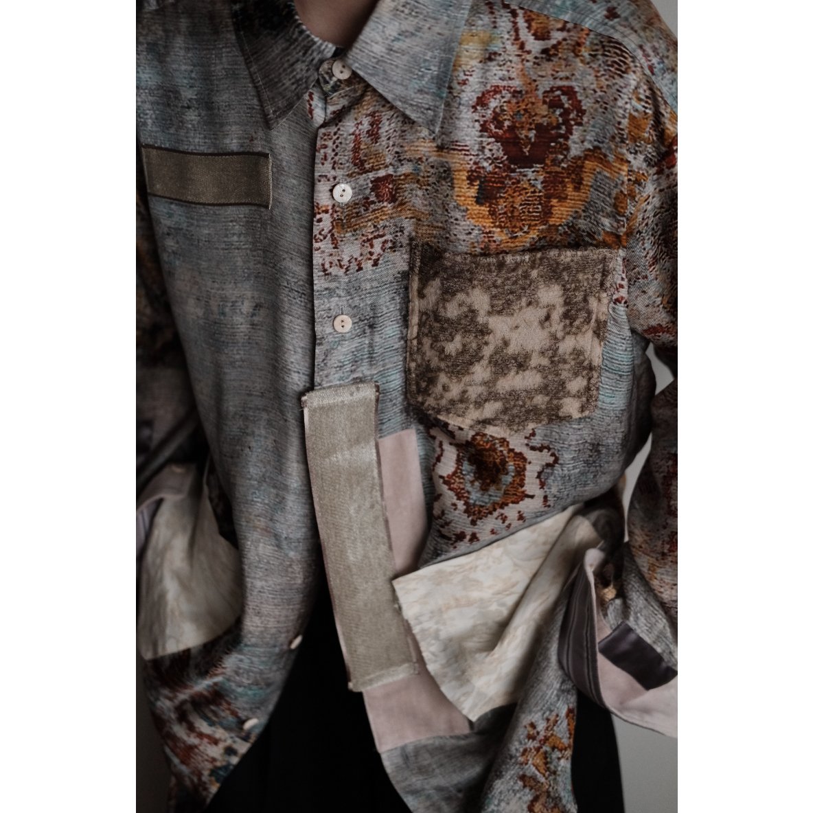 トップス ansnam Long Sleeve Shirt viscose トップス ansnam Long Sleeve Shirt viscose ansnam Long Sleeve