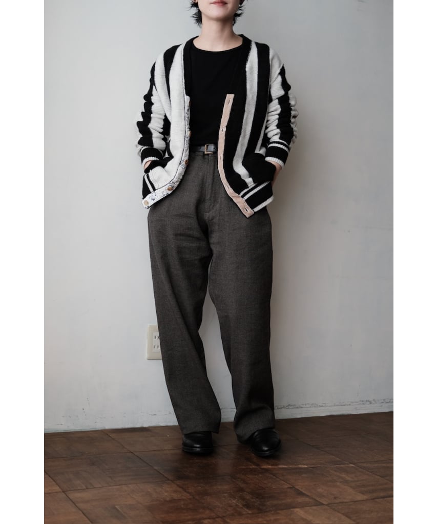 ANSNAM / Lurie Pants(LinenWoolCashmere/Brown mi