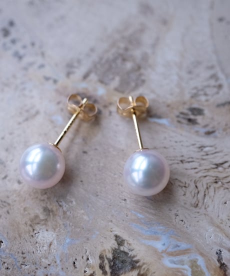 sCenes /【ESSENTIALS】Akoya Pearl Stud Earrings(6.5-7.0mm)