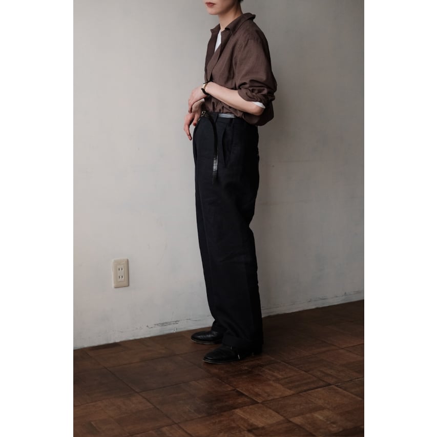 パンツ lei ANSNAM / Lurie Pants(Linen/Navy) | PARK