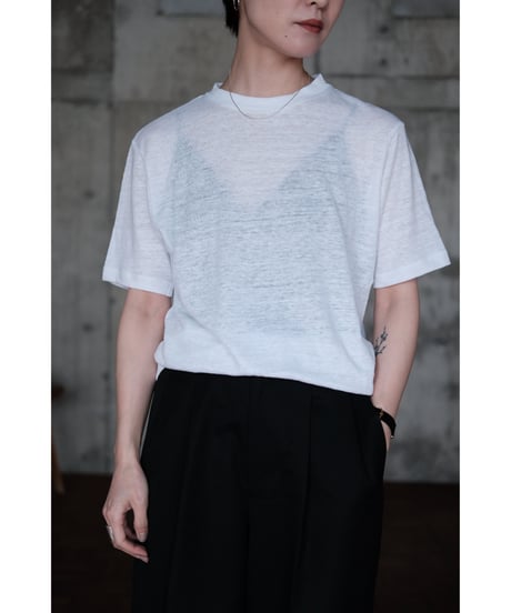 LIFiLL / Linen Tee(White)