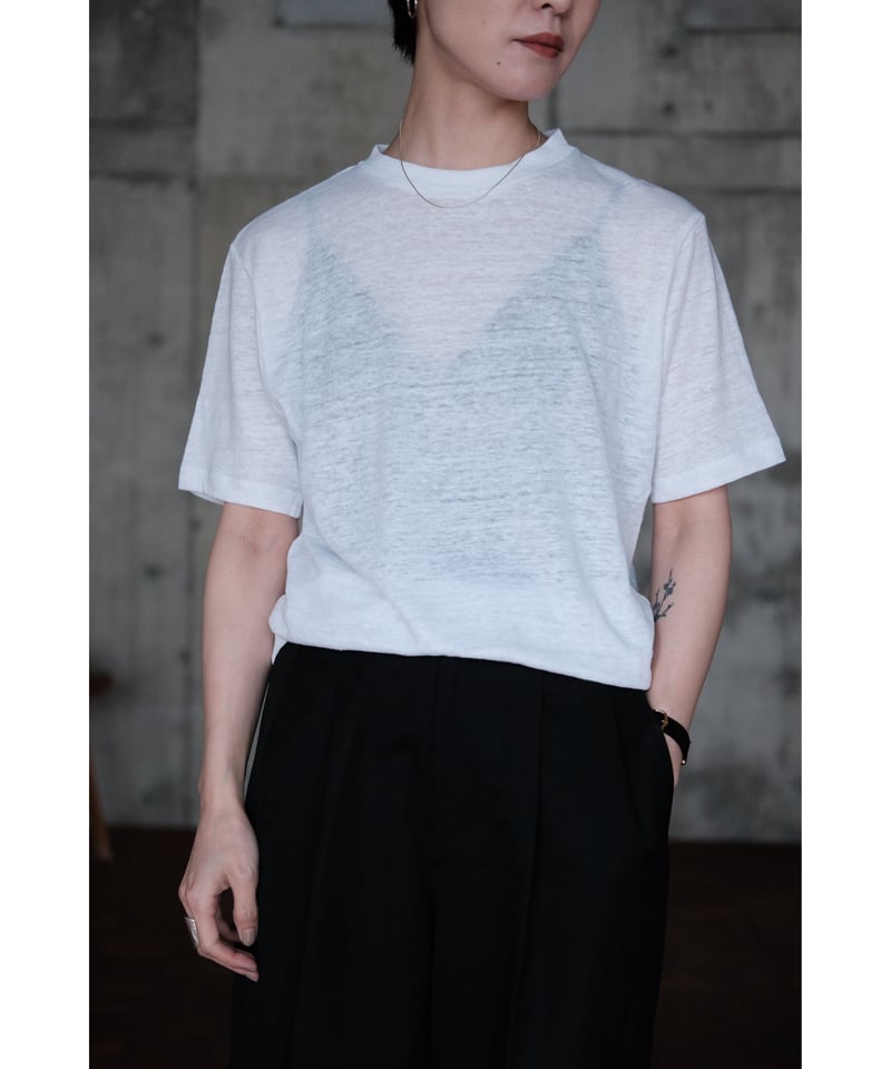 トップス LIFiLL Linen Tee (White) LIFiLL / Linen Tee(White) | PARK