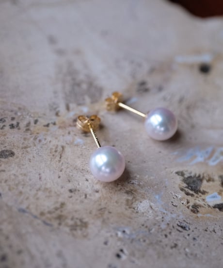 sCenes /【ESSENTIALS】Akoya Pearl Stud Earrings(6.5-7.0mm)
