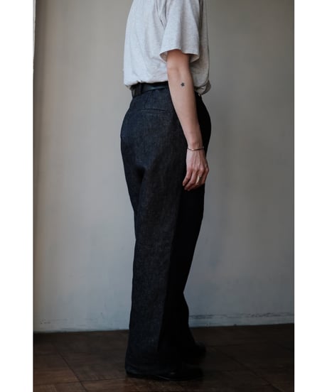 ANSNAM / Lurie Pants(Linen Denim/Indigo)
