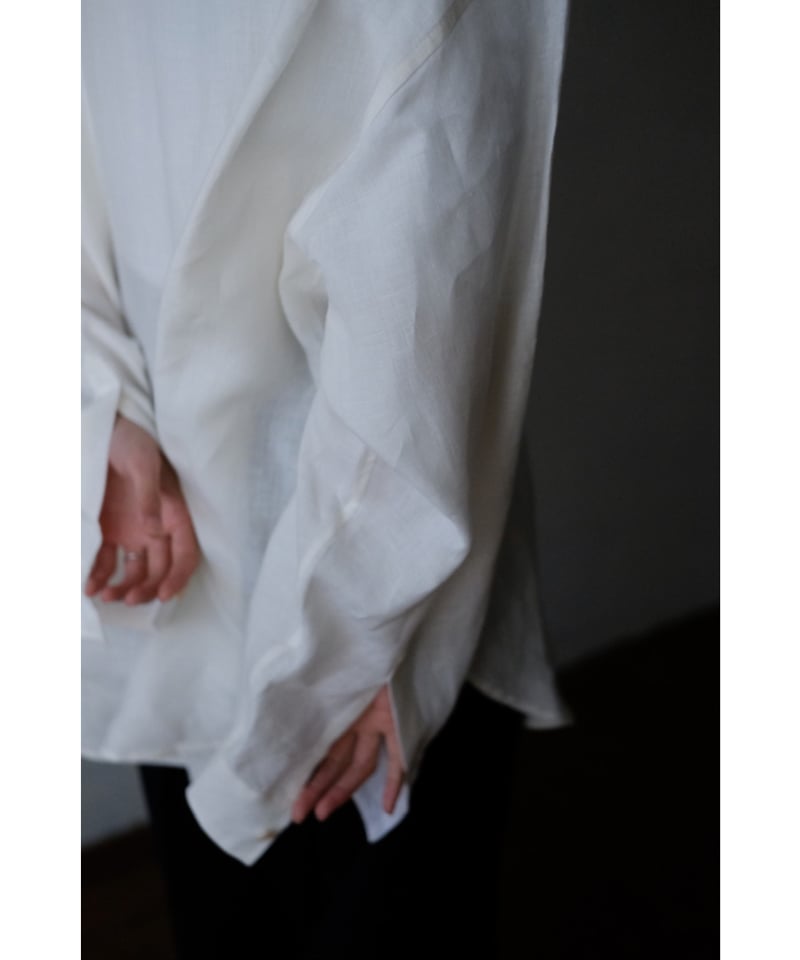 ANSNAM / 牛飼いオープンシャツ(Linen/White) | PARK