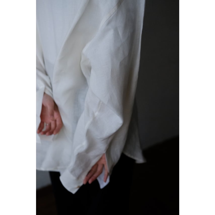 ANSNAM / 牛飼いオープンシャツ(Linen/White) | PARK