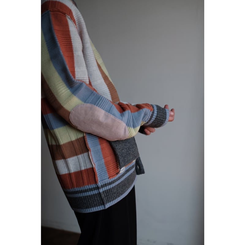 ANSNAM 美品24AW マルチストライプカーディガン