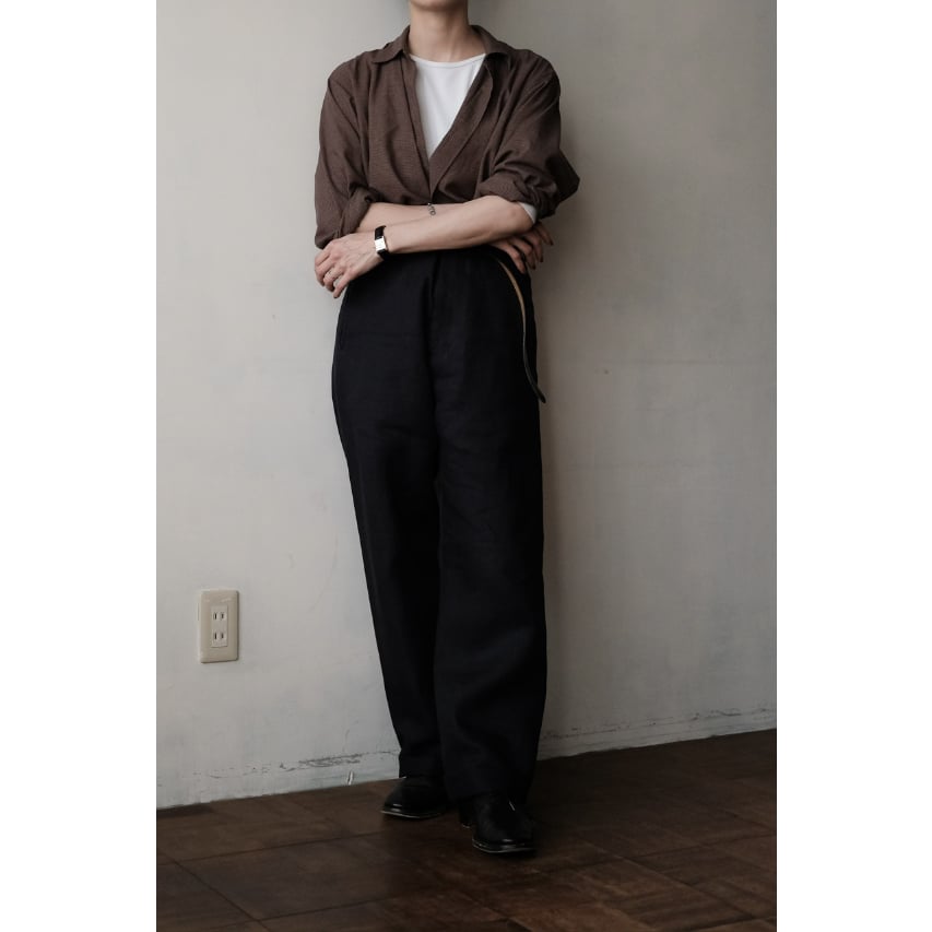 パンツ ANSNAM western TAXI DRIVER PANTS atelier ANSNAM / Lurie Pants(Linen/Navy) | PARK