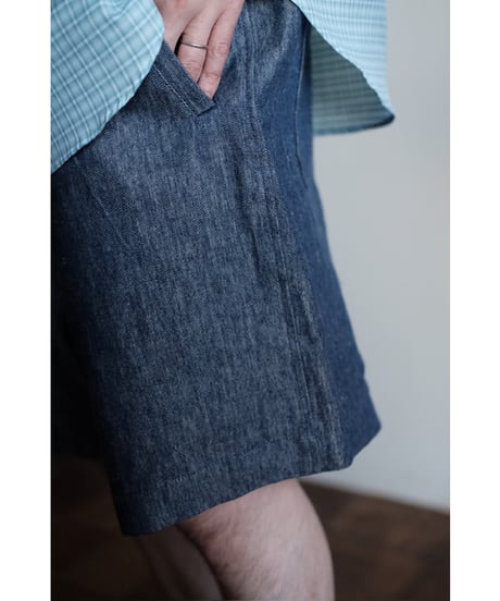 ANSNAM / Dry Short Pants(Indigo)