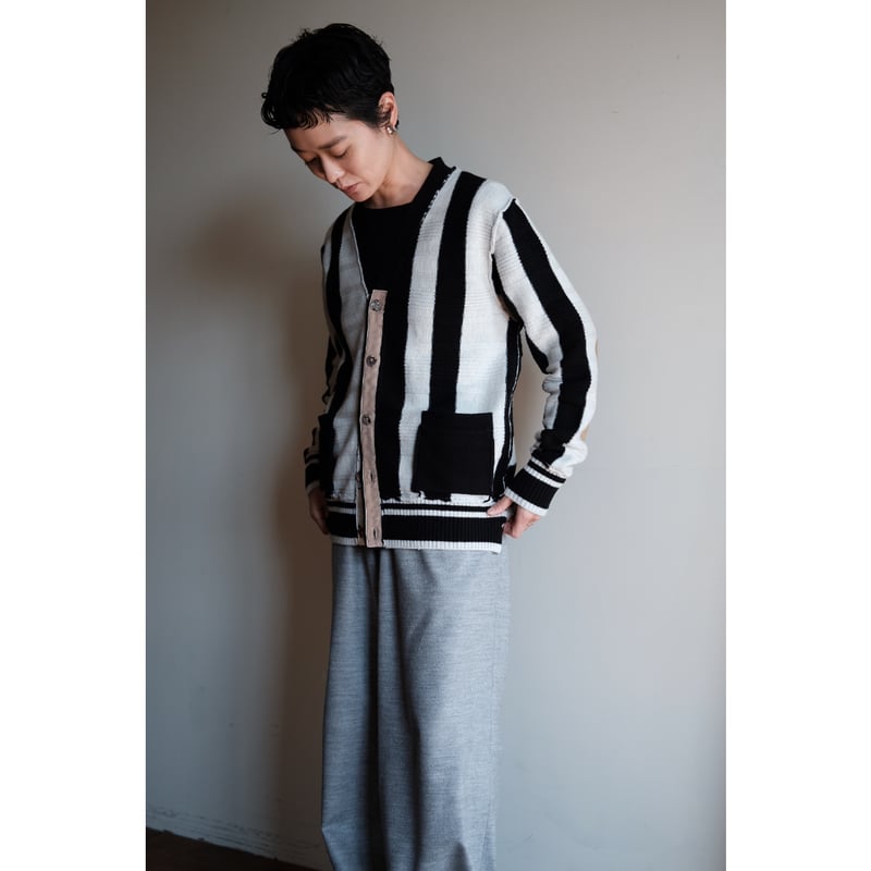 ANSNAM / Stripes Cardigan(Black×White) | PARK ANSNAM / Stripes Cardigan(Black×White) | PARK