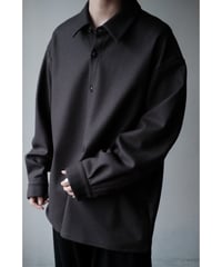 LIFiLL / Woolish Milled Smooth Shirt(Charcoal)
