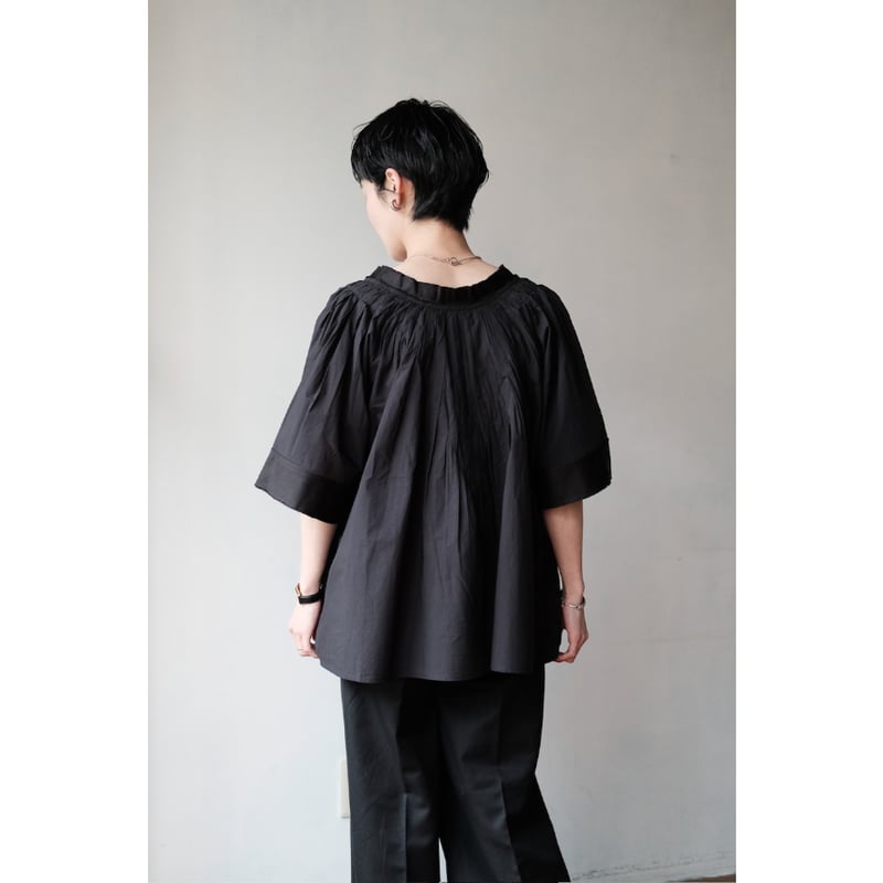 Pau thongvird / Gather Big Shirt(Black)