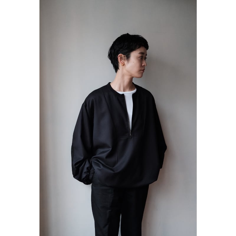24AW ANSNAM Pull Over Shirt アンスナム ANSNAM / Pull Over Shirt(Black) | PARK