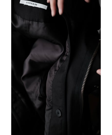 ANSNAM / Mods Coat Wide(Ventile Cotton/Black)