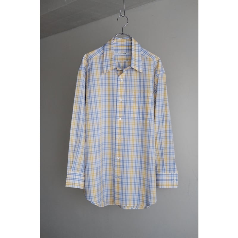 ANSNAM / プレーンシャツ　Bonfanti ANSNAM / プレーンシャツ(Bonfanti Tessuti/Yellow×Blue C