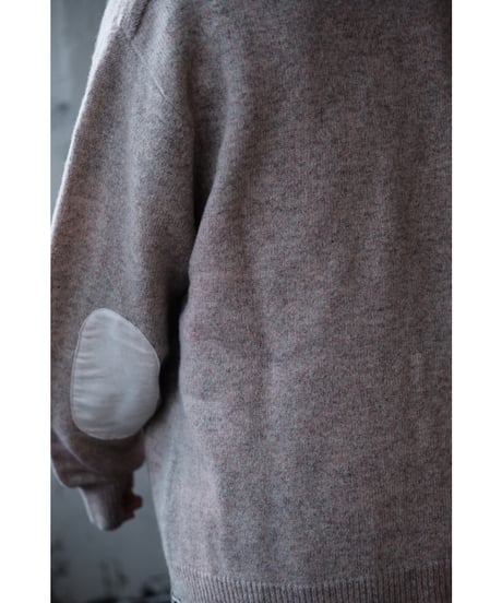 ANSNAM / Sprayed Cardigan(Pink Graybeige)