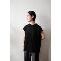 LIFiLL / Cottony Sleeveless Tee(Black)