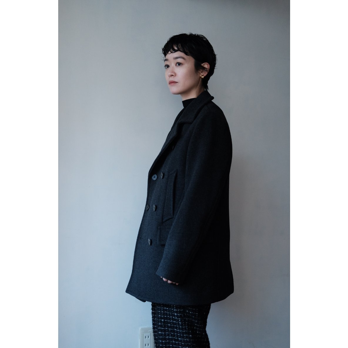 人気の春夏 ANSNAM アンスナム ダブルチェスターコート Jacket