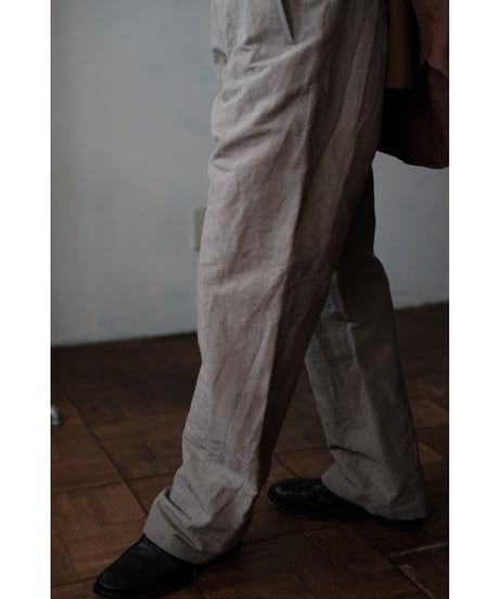 ANSNAM / Lurie Pants(CottonLinen/Lt.Gray)