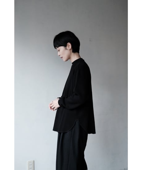 LIFiLL / Cottony Waffle Longsleeve Tee(Black)