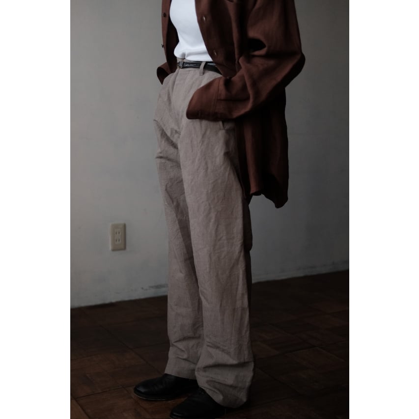 ansnam Lurie Pants(Linen/Navy) サイズ3 Burbank Linen Pant - Navy – Mr Simple