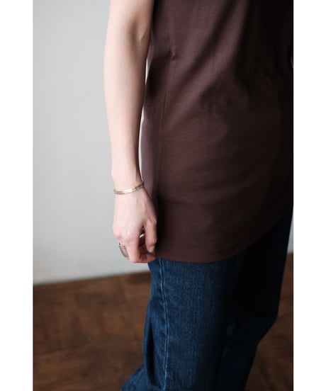 BISOWN / COTTON CIRCULAR RIB TANKTOP(3 colors)